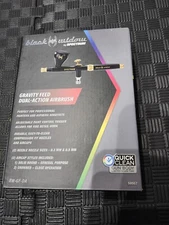 Spectrum Black Widow Gravity Feed Dual-Action Airbrush #59557 UPC# 193175474001