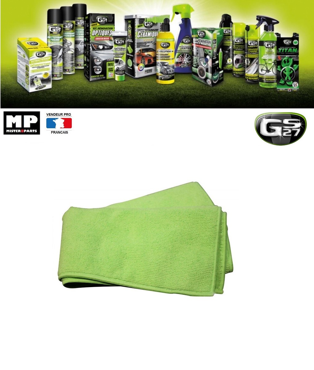 Kit 5 étapes GS27 Pour Lavage Auto - Shampooing, Décontamination, Polish, Lustre, Protection - Neuf