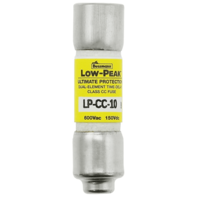 Bussmann 10A 600 Volt Fuse Bussmann LP-CC-10 Time-Delay Fuse &ndash; 10 Amp, 600V AC, Original OEM Part Industrial Rotary Switches For 6-10 1-10 Circuits