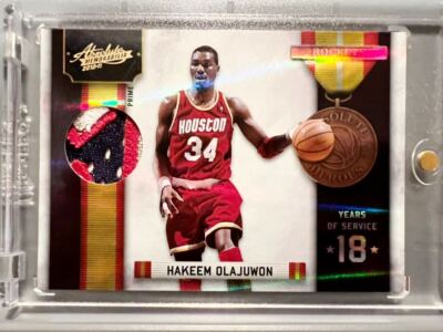 Trading Card NBA Patch 10 Panini Hakeem Olajuwon Houston Rockets