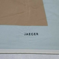  JAEGER  100  Vintage Silk Scarf Authentique  33" 84 cm Hand Rolled.