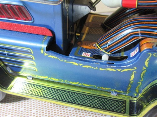 A313 Vintage 1965 ME 074 China Happy Driver Tin Battery Operated Toy - Picture 8 of 15
