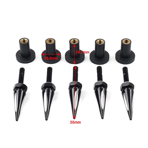 Für Harley Road Glide Custom FLTRX Spike Windschutzscheibenverkleidung Bolt Kit - Bild 9 von 9
