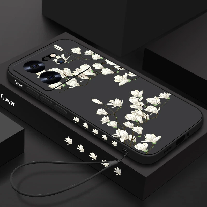 Shockproof Flower Lanyard Phone Case for Xiaomi Redmi Note 13T 12 11 Pro  
