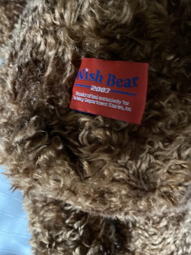 Gund Jumbo 2003 Wish Bear (LOVE) edición limitada 28 pulgadas - Imagen 12 de 12