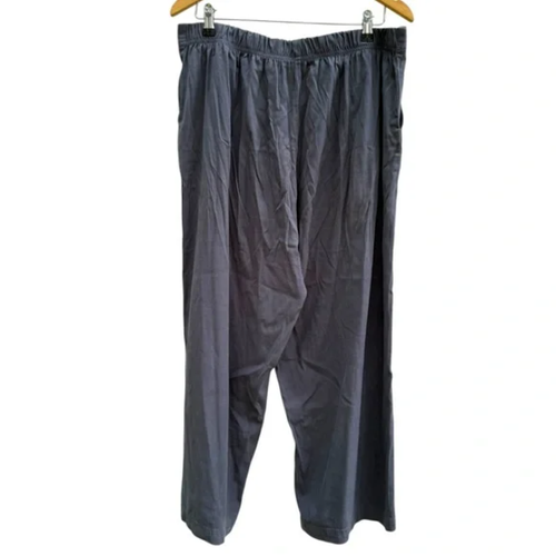Cut Loose XL Tencel Modal Wide Leg Cropped Pull On Pants Elastic Waist Lagenlook - 第 2/4 張圖片