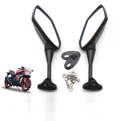 Pair Side Rear View Mirrors Left & Right For KAWASAKI NINJA 250R EX250 2008-2013 - image 2 of 4