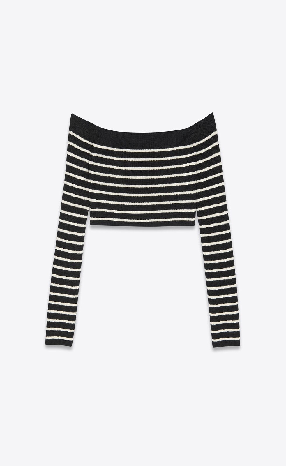 Maglione Saint Laurent a righe cropped. Taglia Media. Nuovo con etichetta