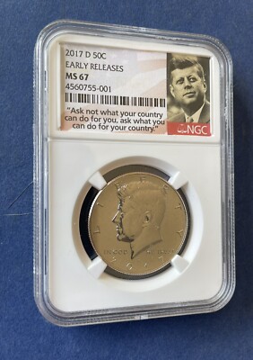 NGC 2017-D Kennedy Half Dollar MS67 Early Releases | eBay