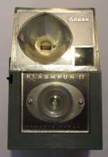Kodak Flashfun II Hawkeye Camera Vintage Twin Lens Retro Grey Used, Untested