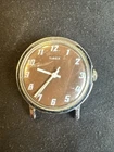 Vintage TIMEX MERCURY 70's Chocolate Brown 34mm Mens Watch PARTS/REPAIR