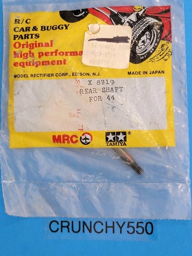 Tamiya Pajero Hornet Midnight Pumpkin G4 X-8719 Rear Shaft MRC Vintage RC Part - Picture 1 of 3