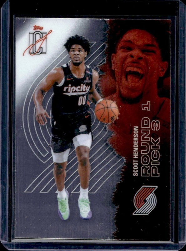 2025-26 Topps Signature Class Scoot Henderson Chrome Veteran #75 Trail Blazers
