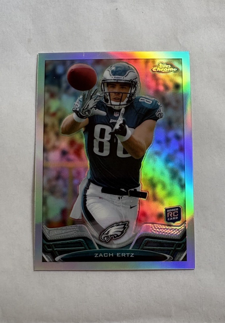 Zach Ertz Topps Chrome #76 Prizm Refractor