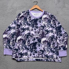 Under Armour Women's Rival Fleece Crewneck Sweatshirt Purple Medium