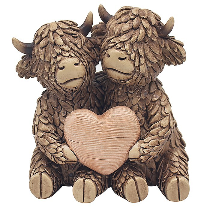 Hughie Highland Cow True Love Figurine Gift Boxed
