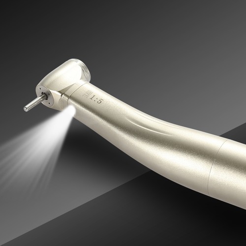 Dental Electric Handpiece 1:5 Contra Angle Fiber Optic LED Red Ring Inner Spray - Picture 23 of 24