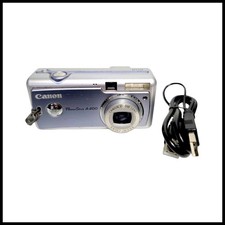 Canon Sky Blue PowerShot A400 Compact Digital Camera Tested Working