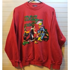 Vintage 1994 Looney Tunes Sylvester and Tweety Gimme Christmas Sweatshirt Large