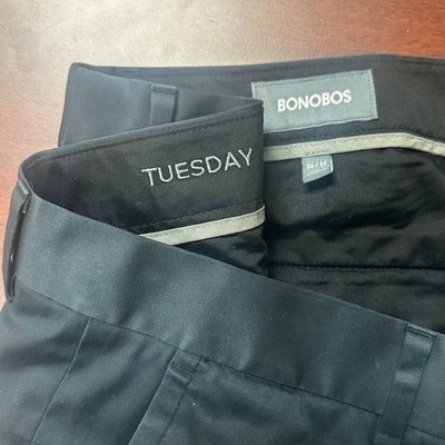 Bonobos Tuesday Chino Pants Mens 36x32 Weekday Warrior Athletic Fit Navy Blue