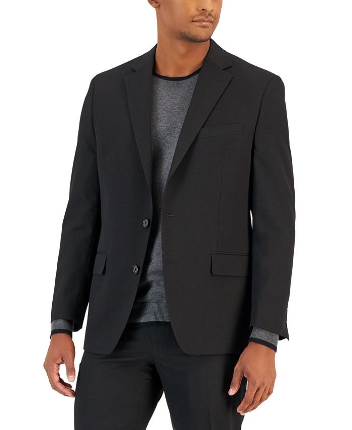 Van Heusen Mens Slim Fit Suit Jacket 40 Regular Black TLON2VMX0082