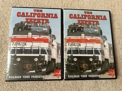 Amtraks California Zephyr Cab Ride Part 3 and 4 DVDs by Railroad Video