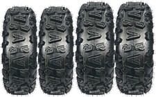 4 Pack ATV UTV Tires 25x8-12 Front  25x10-12 Rear   4 PR Tubeless Off-Road Set