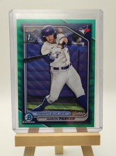 Aaron Parker 2024 Bowman Draft Chrome Aqua Wave /125 Toronto Blue Jays