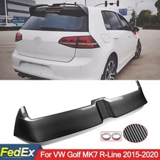 Carbon Fiber Color Rear Window Spoiler Fits Vw Golf 7 Mk7 Mk7.5 R-line 2014-2020 Carbon Fiber Color Rear Window Spoiler Fits Vw Golf 7 Mk7 Mk7.5 R-line 2014-2020