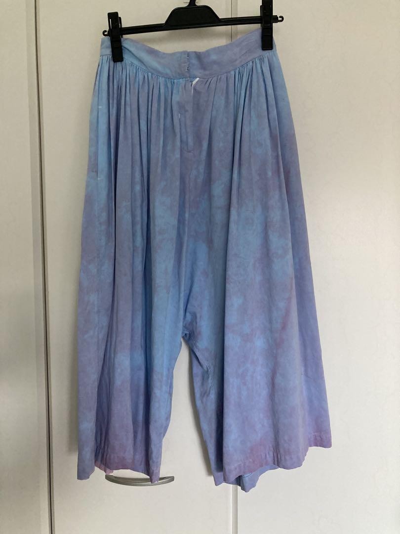 ANNTIAN Cotton Sarouel Pants Blue S Size