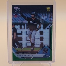 2025 Topps Now - Rookie Cup Agustin Ramirez #RC-9 Green Foil /99 (RC)