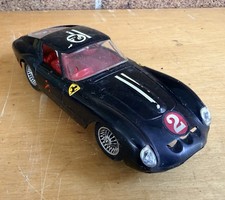 Vintage 1960's Strombecker FERRARI Berlinetta 1:32 ELECTRIC SLOT CAR Black