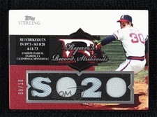 2006 Topps Sterling Sterling Moments Relics 8/10 Nolan Ryan #NR-K3 HOF 3t8