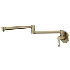 Brushed Gold Kitchen Sink Folding Drink Faucet Single Lever Rotatable Cold Tap