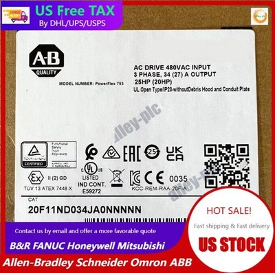 Allen-Bradley 20F11ND034JA0NNNNN PowerFlex753 AC Drive 20F11ND034JA0NNNNN