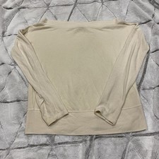 Women s Athleta Boat Neck Sweater Size Small Soft CreamColor