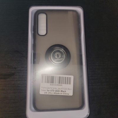 Samsung Galaxy A70 Black Clear Case And Screen Protector 
