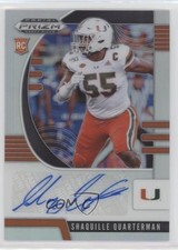 2020 Panini Prizm Draft Picks Rookies Silver Shaquille Quarterman #213 Auto fm0