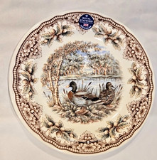 Royal Stafford Homeland Mallard Ducks Thanksgiving 11  Dinner Plate - NEW