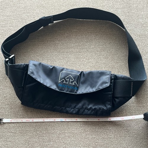 Nathan Running Belt Waist Pack See-Thru Touchscreen Pocket Navy Black Adjustable - Picture 9 of 9