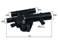 Mahle TI 243 89 Thermostat, KüHlmittel FüR Renault