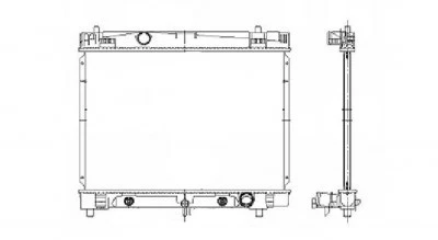 Radiador para Toyota Yaris 07-19 1,5 L L4 fila única (con) TO3010306 16400-21300 Foto 2 de 4