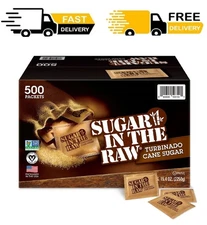 Sugar in the Raw Turbinado Cane Sugar Packets, 500 ct.