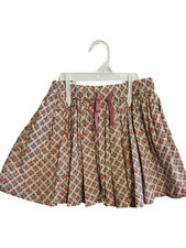 Mini Boden Girls Floral Cotton Skirt Size 6-7 Y Cottagecore Petite Flower Print