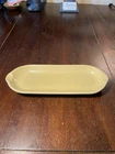 NEW Vintage pale yellow FIESTA WARE utility relish corn on the cob TRAY