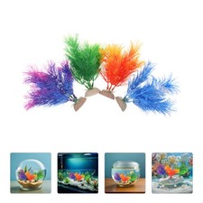 4 Pcs Plants for Fish Tank Aquatic Aquarium Landscaping Decoration