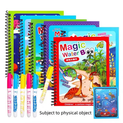 Magisches Aquarellbuch Kinder Wiederverwendbar Zeichenbuch Wasserstifte Set