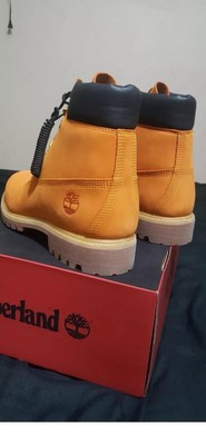 Timberland Premium Waterproof Boot Bright Orange Size M-9.5/W-11