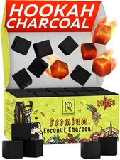 20 Count Coconut Charcoal Cubes – 10 oz Natural Premium Charcoal Briquettes