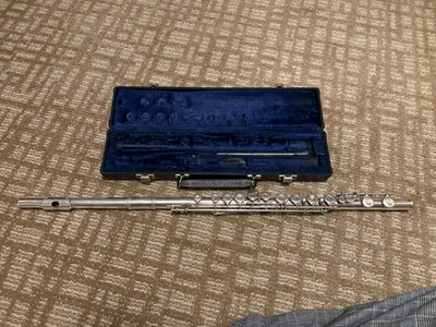 Vintage Gemeinhardt Elkhart Ind M2 Silver Plated Flute Hard Case 50 Years Old G1